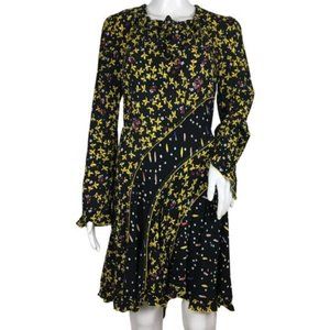 NWT Derek Derek Lam 10 Crosby Women's Mini Dress Catia Mixed Jasmine Floral Sz 4